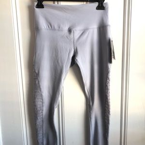 NWT light gray RBX leggings with mesh accent